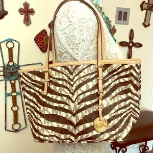 Beautiful zebra print Michael Kors purse